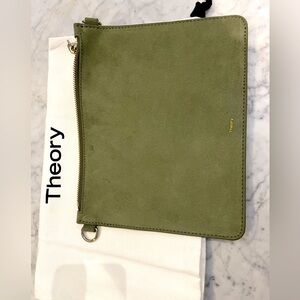 Theory Leather Pouchette with dust bag
